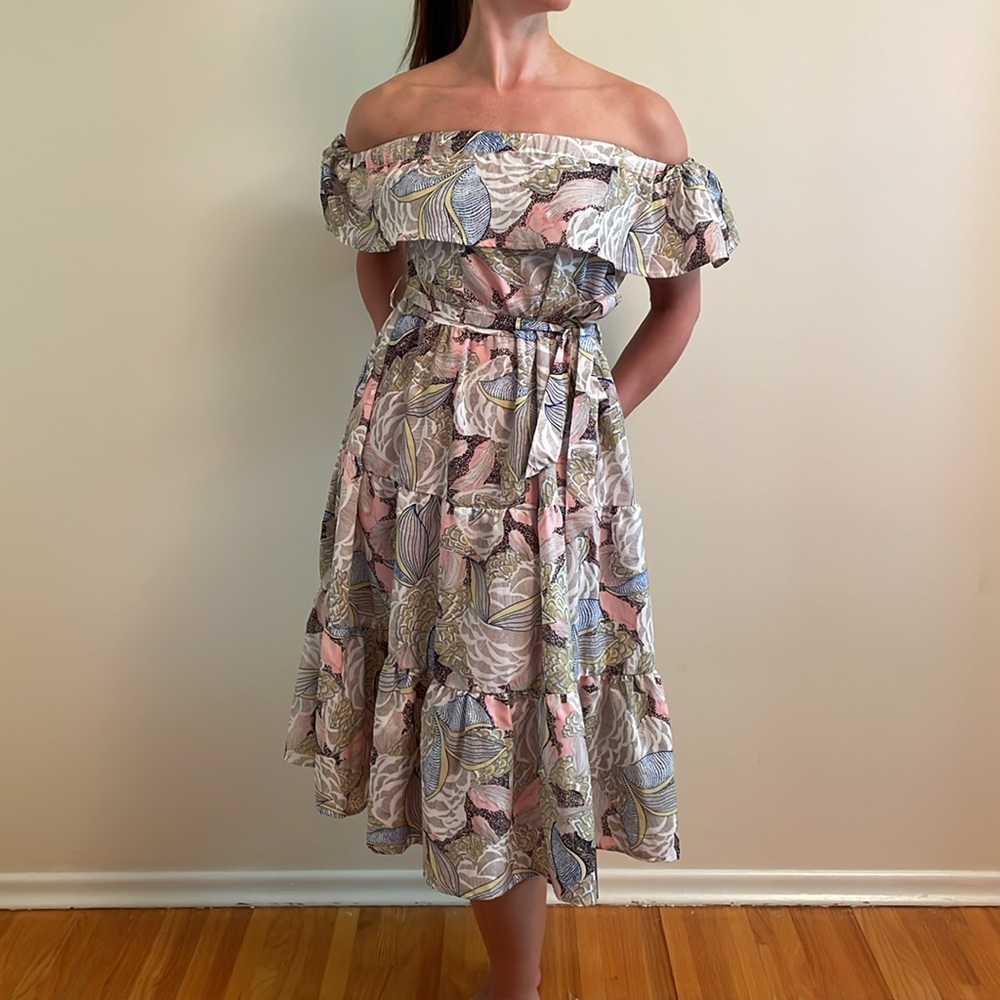 Womance Strapless Tiered Dress
